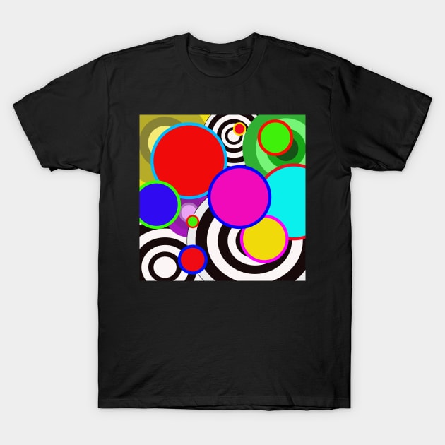 retro polka dot pop art inspired design T-Shirt by pauloneill-art